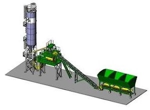 Стационарный быстромонтируемый завод Лука СБМ 80 с ленточным транспортёром
