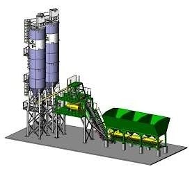Стационарный быстромонтируемый завод Лука СБМ 60 с L-образным конвейером